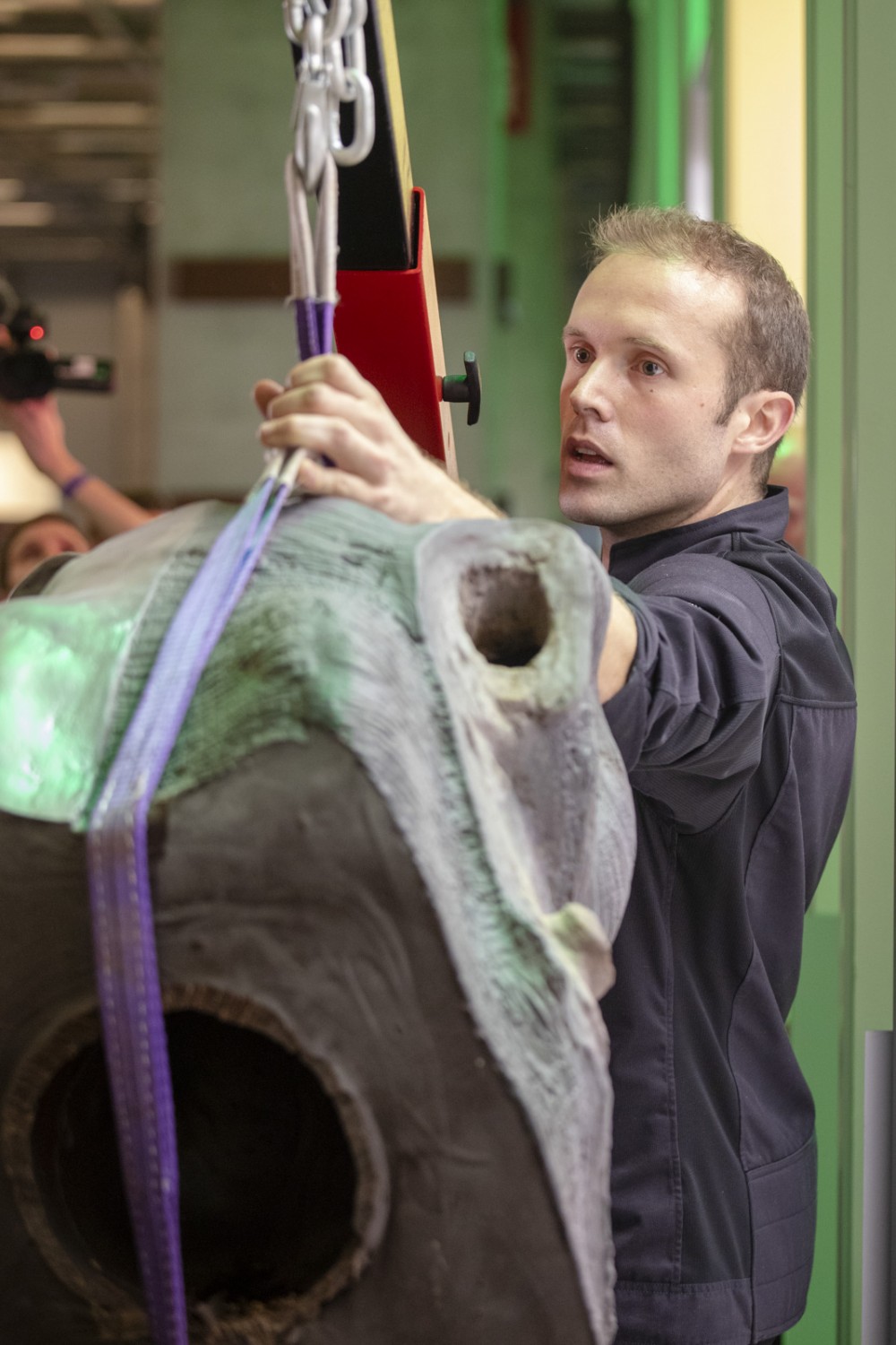 Unboxing time. Spanish finalist Lluc Crusellas just revealed his 80-kilogram elephant body