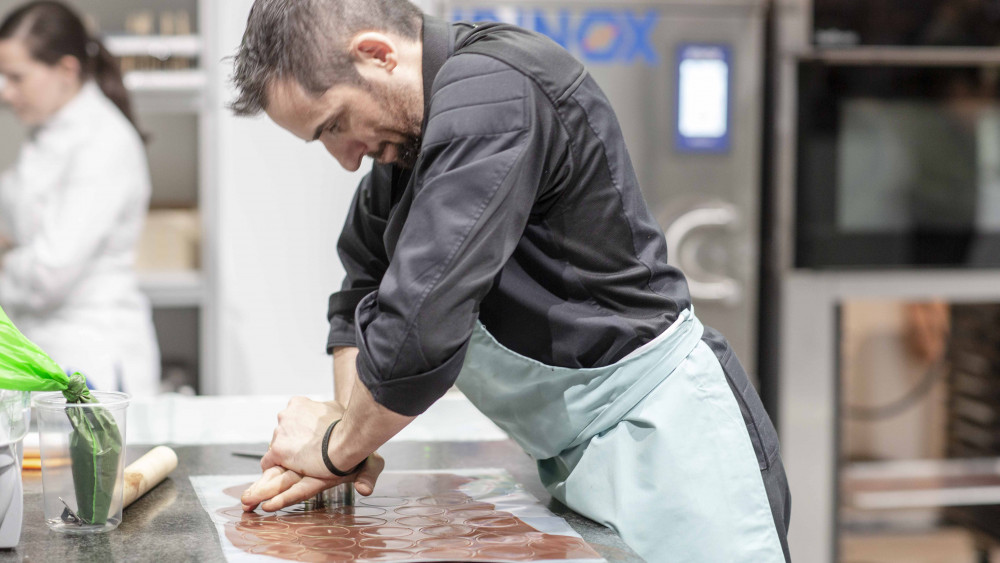 Florent Cheveau creating his Fresh Patisserie of Futropolis