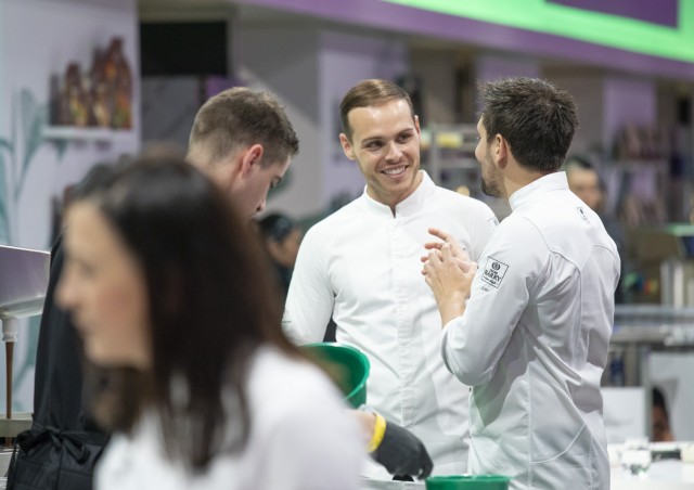 Amaury Guichon at Antoine Carréric’s (France) booth